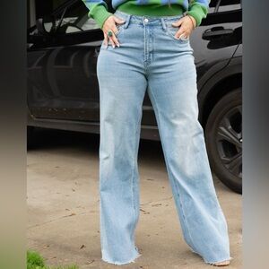Classic Light Blue Flare Jeans